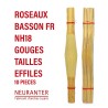 ROSEAUX GOUGES TAILLES EFFILES BASSON NH18- piece