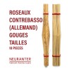 ROSEAUX GOUGES TAILLES CONTRE BASSON - 10 pieces