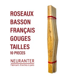 ROSEAUX GOUGES TAILLES BASSON - 10 pieces