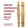 ROSEAUX GOUGES TAILLES CONTRE BASSON - 10 pieces