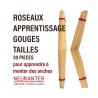 ROSEAUX APPRENTISSAGE POUR APPRENDRE A MONTER DES ANCHES - 30 PIECES